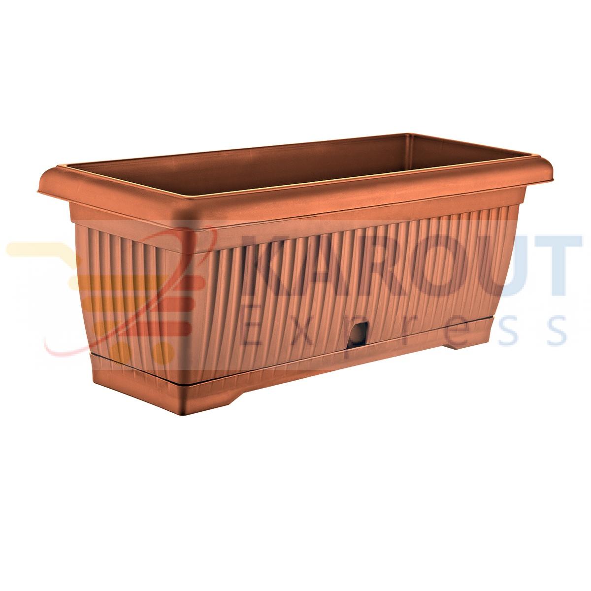 plastic rectangular plant pots flower garden pots